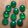 7x9 mm Oval - Gorgeous Dark Green Colour - Quartz - eye Clean Cabochon 10 pcs